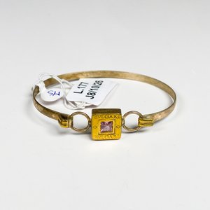 Pulsera Bvlgari de Plata con Piedra Rosa - imagen 2
