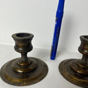 Par de Veladores de Bronce Macizo - imagen 8