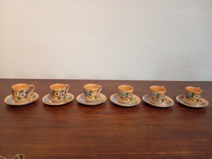 Platos y Tazas de Porcelana Japonesa Colorida - imagen 2