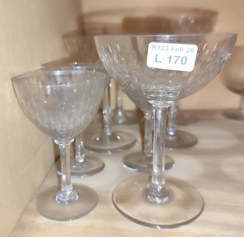 Lote anterior: 8 copitas francesas de cristal tallado BACCARAT