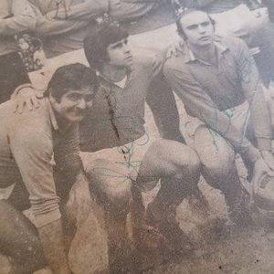 Cuadro Histórico Firmado Plantel Campeón Defensor 1976 - imagen 4
