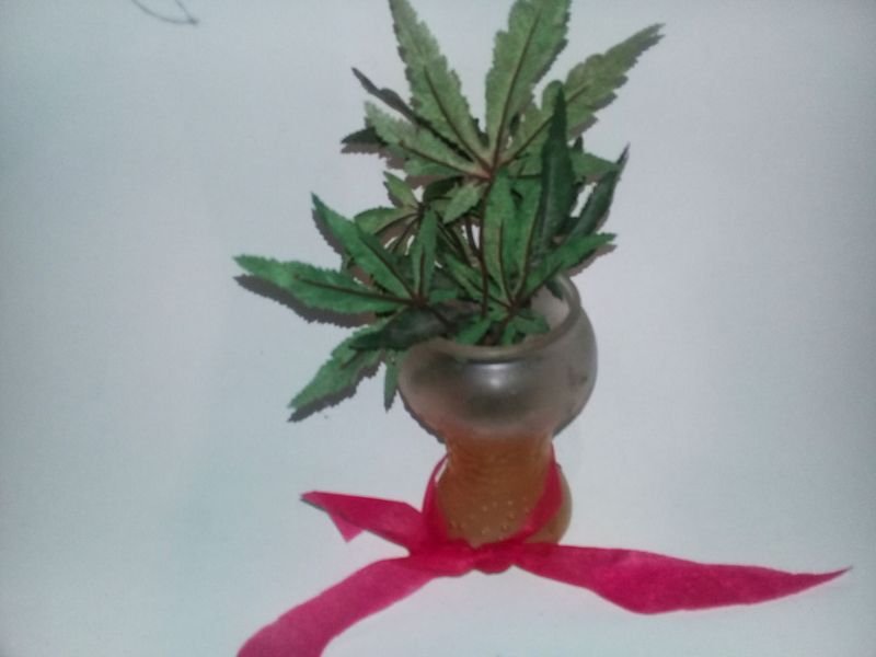 Lote anterior: Centro de mesa con planta artificial y vaso decorativo