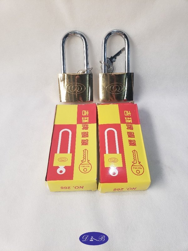 Set de 2 Candados de Seguridad Dorados con Llaves