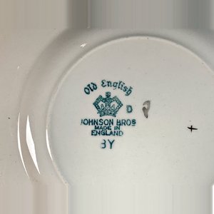 Juego de 5 Platos de Postre de Loza Inglesa Johnson Bros "Old English" - imagen 4