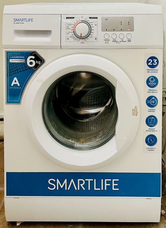 Lavarropas Smartlife Carga Frontal 6kg Eficiencia A