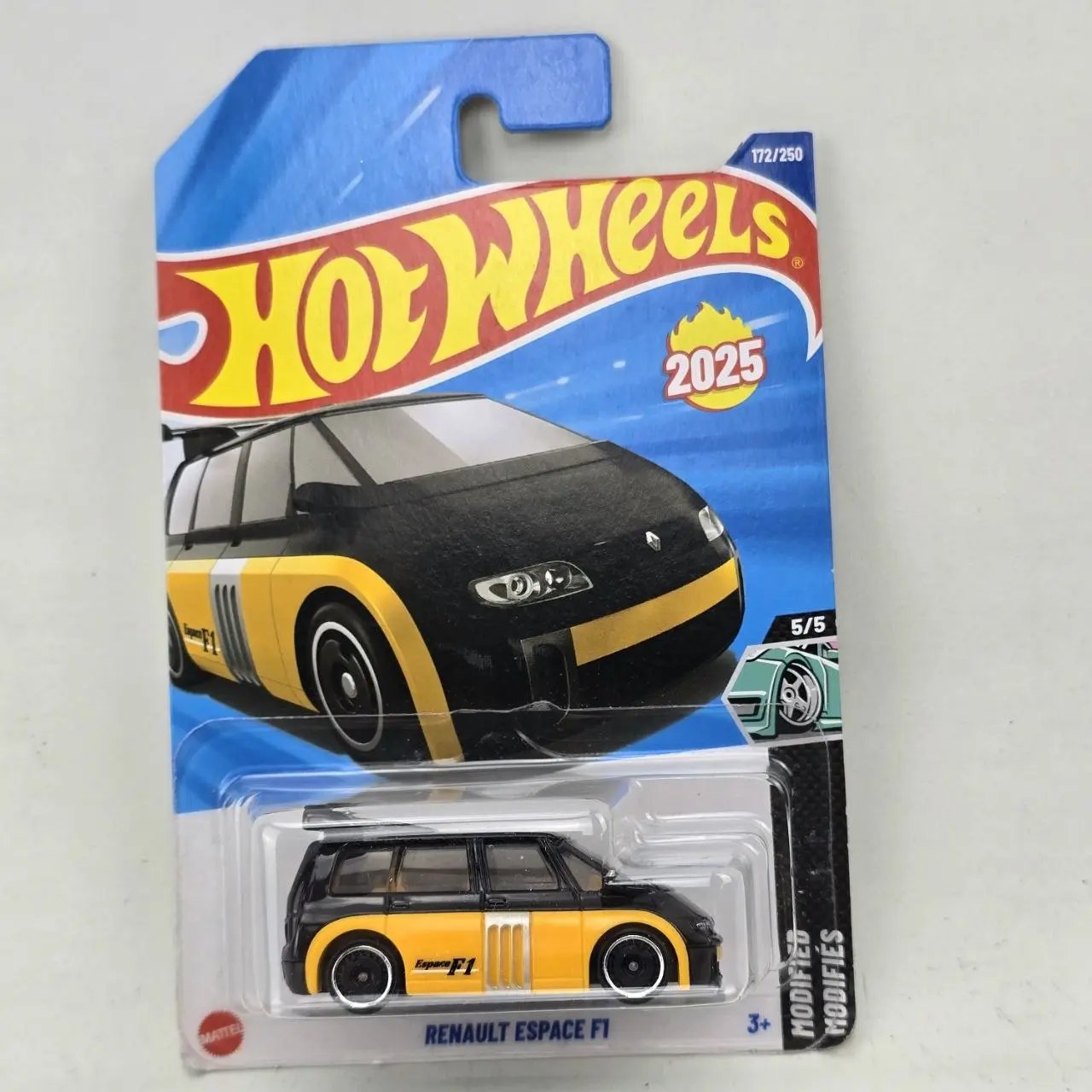 Hot Wheels Renault Espace F1 2025 Amarillo y Negro