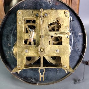 Reloj de Pared con Caja de Roble, Completo y Funcionando - imagen 7