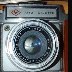 Cámara Fotográfica Agfa Ambi Silette Alemana con Estuche de Cuero - imagen 5