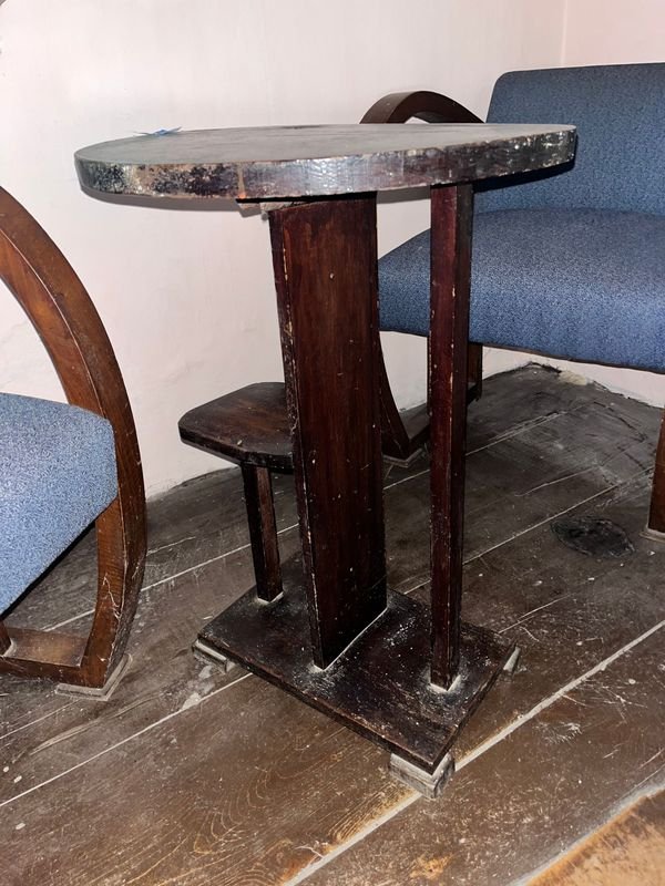 JUEGO FRANCES MESITA TAPA REDONDA CON 2 POLTRONAS Y 1 BUTACA - imagen 3