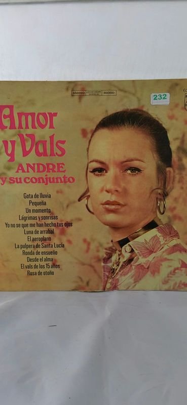 Disco de Vinilo "Amor y Vals" por André y su Conjunto
