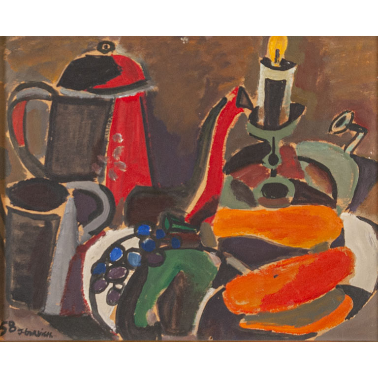 Lote siguiente: José Gurvich. Naturaleza muerta. Óleo sobre cartón, 1958