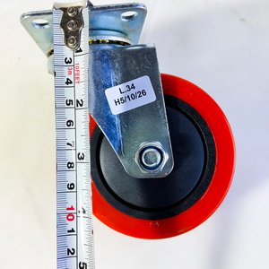 6 Ruedas fijas 8" con soporte - imagen 3