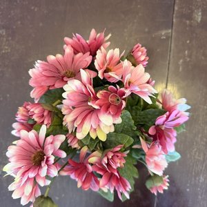 Floreros de Mambu con Flores Artificiales Rosas - imagen 5