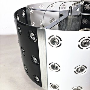 Colgante de Techo Moderno con Cristales y Diseño Bicolor - imagen 2