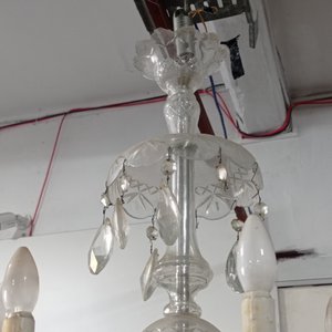 Araña de Cristal Tallado Bohemia con 10 Luces y Caireles - imagen 6