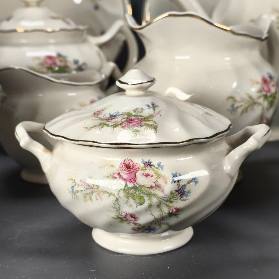 Servicio de té y café, platos de porcelana y accesorios - imagen 3