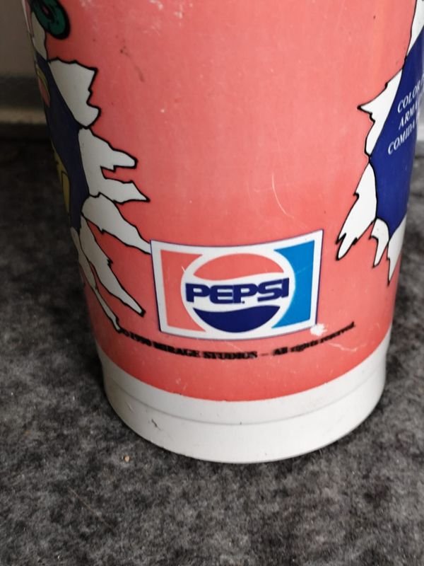 Vaso Coleccionable Tortugas Ninja Pepsi Años 90