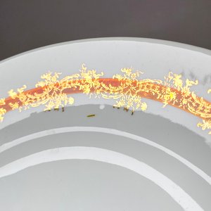 11 Platos Porcelana Schmidt Decorado Floral Guarda Roja - imagen 4