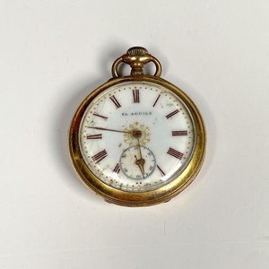 Reloj de Bolsillo El Águila Enchapado con Esfera Detallada - imagen 1