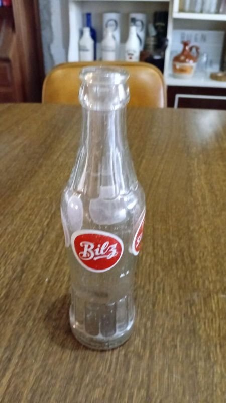 Botella de refresco antigua Bilz