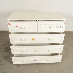 Cómoda Blanca con 5 Cajones y Adhesivos Decorativos - imagen 2