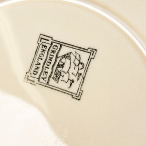 Ocho Platos Llanos de Loza Inglesa con Decoración Floral - Diámetro 23 cm - imagen 5