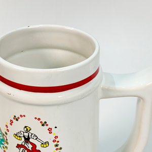 Jarra Cervecera de Loza Blanca "Semana de la Cerveza 1993" con Decoración - imagen 2