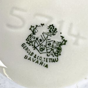 Bombonera de Porcelana Bavaria con Tapa y Detalles Dorados - imagen 7