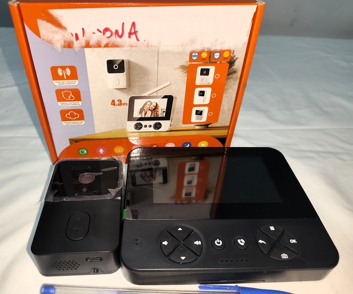 Timbre Intercomunicador con Cámara, Audio y Pantalla de 4.3" - Nuevo en Caja