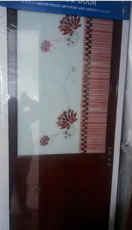 PUERTA INTERIOR EN ALUMINIO CON VIDRIO MOTIVO GUARDA, -MEDIDAS 0.80X2MTS SIN PICAPORTE