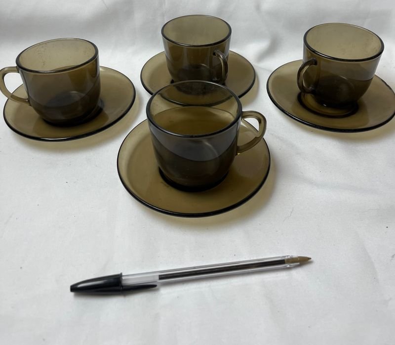 Juego de tazas de café y platos - imagen 2