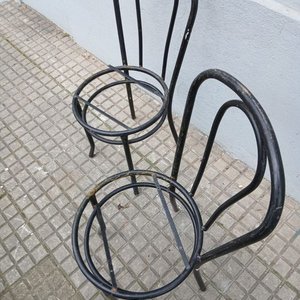 Lote de 6 piezas: Cambiador bebé rosado, silla de auto, silla de comer, silla dorada y 2 armazones - imagen 7