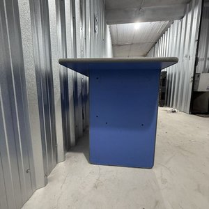 Escritorio de Oficina Azul Grande con 3 Puertas y Cajones - imagen 9