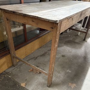Mesa de Trabajo Rústica en Pino Brasil - imagen 3