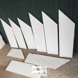 Tablas MDF para Estantes de Rinconera con Corte a 45 Grados - imagen 3