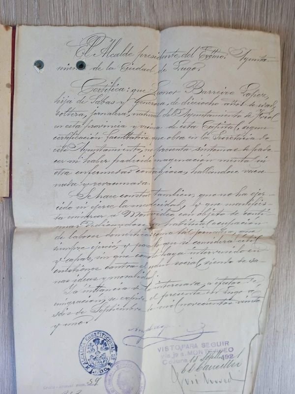 Pasaporte Español Completo de 1921 - imagen 2