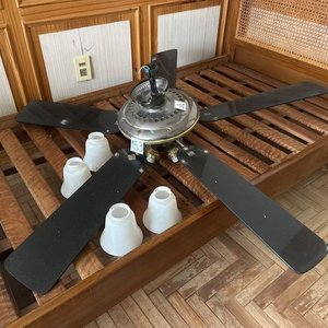 Ventilador de Techo con Luces y Tulipanes Blancos - imagen 3