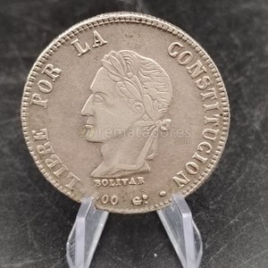 Moneda Antigua "Por La Libre Constitución" - Plata - imagen 1