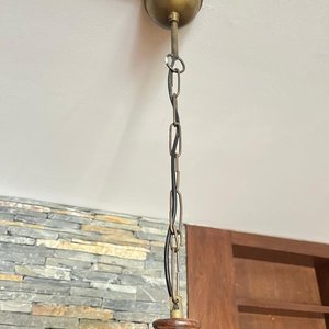 2 Lámparas Galponeras de Bronce y Madera - imagen 6