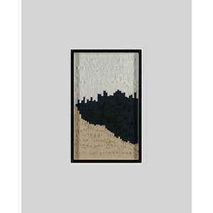 Lote siguiente: Cuadro de Diseño Abstracto en Papel Cortado, Marco de Madera y Vidrio