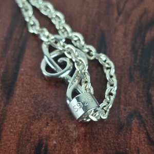 Cadena de Plata 925 con Dije Clave de Sol y Circones - imagen 4