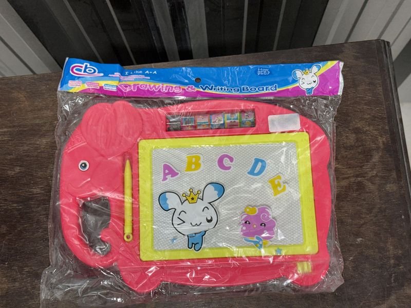 Tablero Mágico para Dibujar y Escribir con Forma de Elefante Rosa