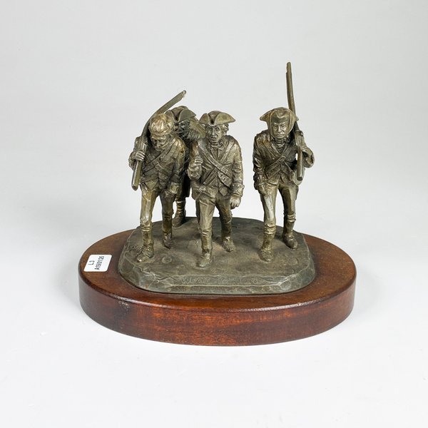 Bronce Figurines de Soldados - Grupo Petit Bronce Firmado - imagen 1