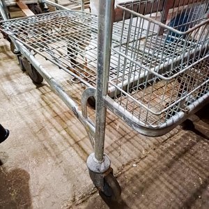 Carro tipo aeropuerto metálico con canasto - imagen 3