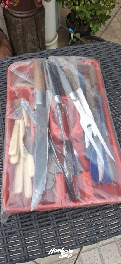 Bandeja de PVC con Set de Cubiertos Varios