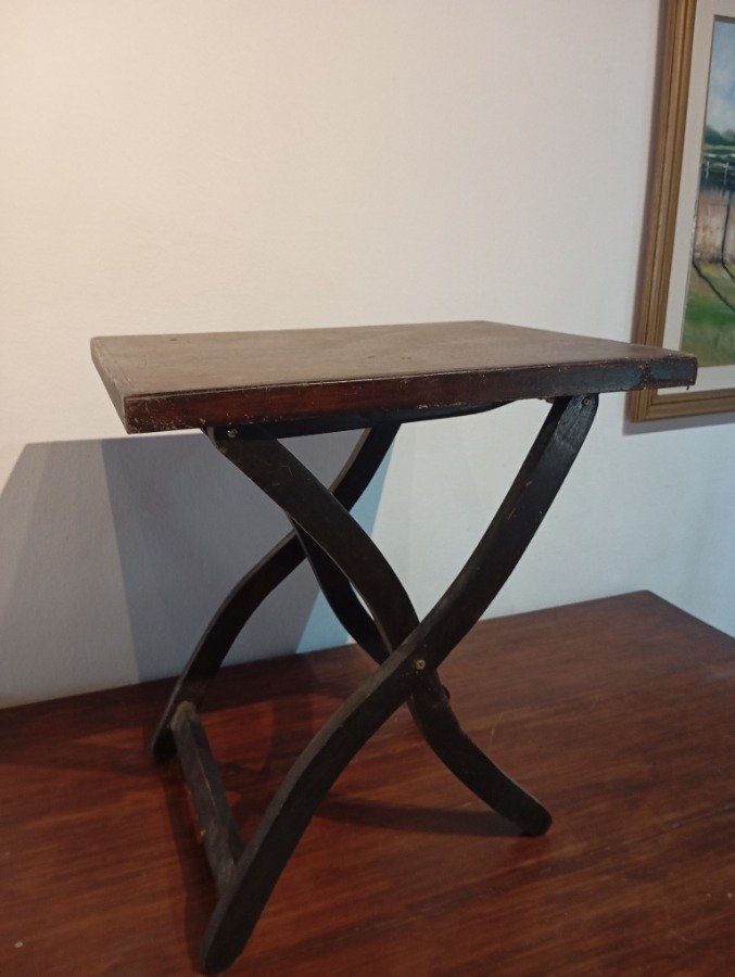 Mesa de madera plegable a restaurar (encolado) - imagen 2
