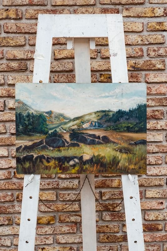 Pintura al Óleo "Serranía" de Aldo Curto - Paisaje Rioplatense - imagen 1