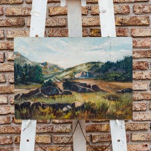 Pintura al Óleo "Serranía" de Aldo Curto - Paisaje Rioplatense - imagen 1