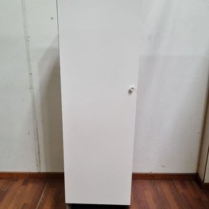Estantería Blanca y Marrón con Puerta (50x41x175 cm) - imagen 1
