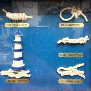 Cuadro Decorativo Nudos Marineros con Faro y Marco de Madera - imagen 6